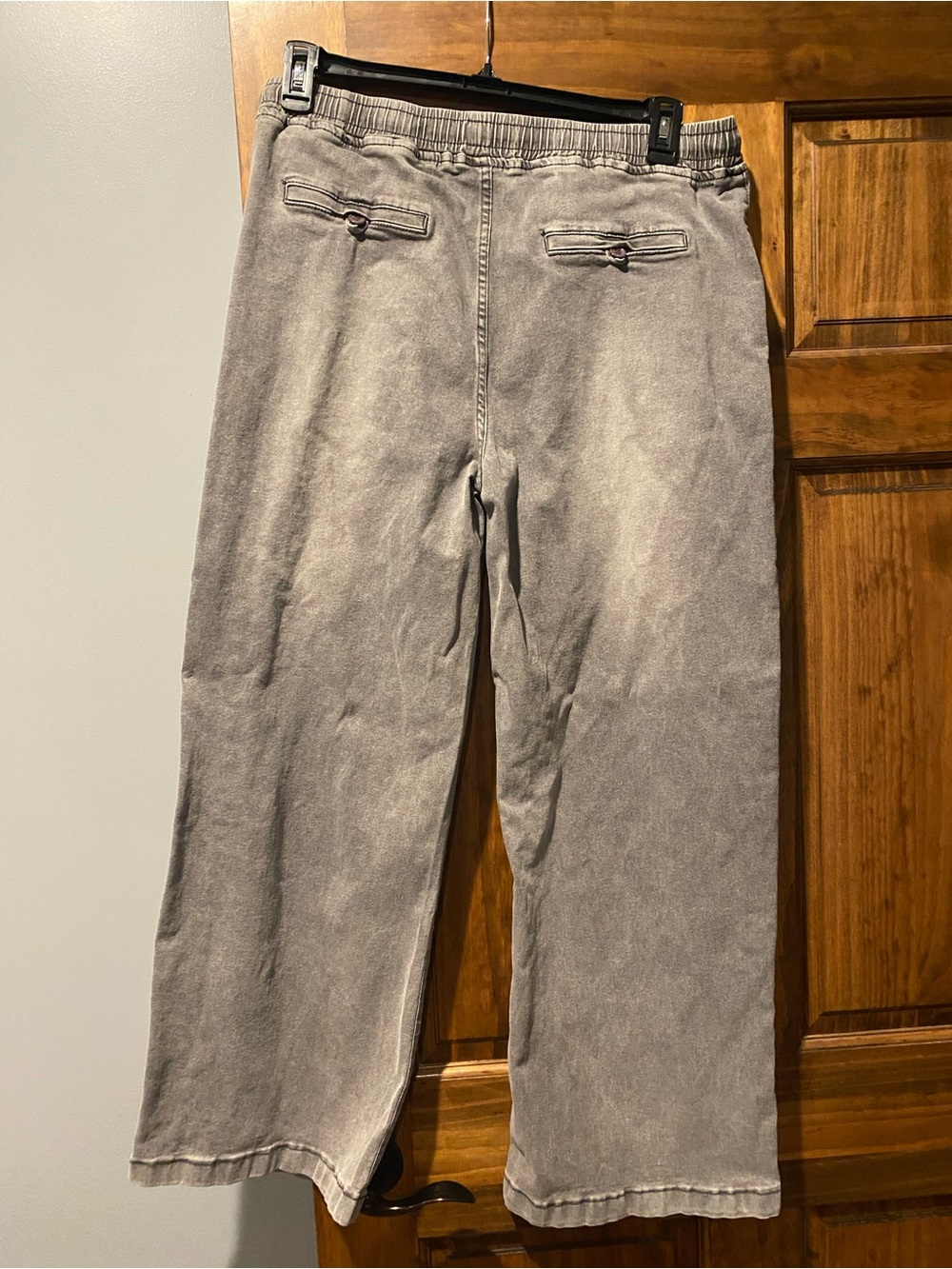 Women’s Casual Gray Wide-Leg Pants